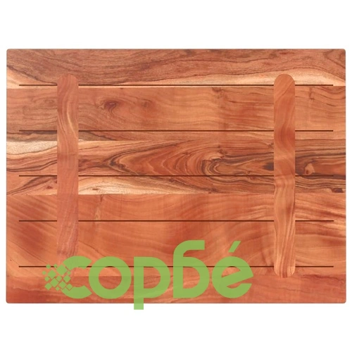 Плот за маса, 80x60x3,8 см, правоъгълен, акация масив ➤ топ цена ➤ sorbe.bg