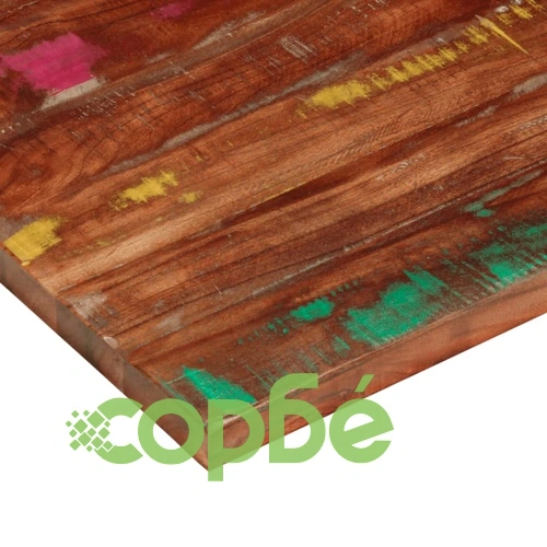 Плот за маса 80x70x2,5 см правоъгълен регенерирано дърво масив ➤ топ цена ➤ sorbe.bg