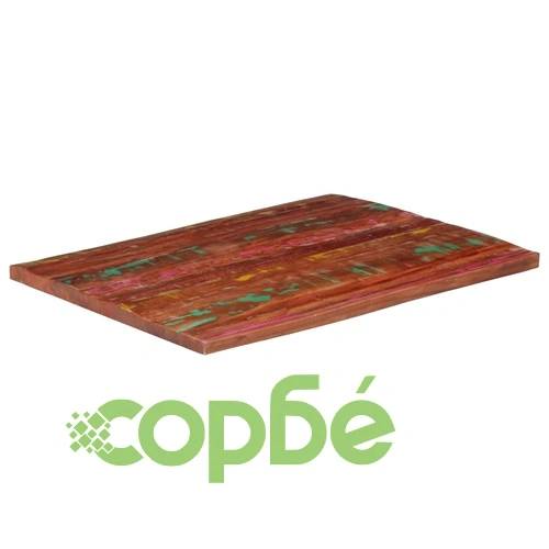 Плот за маса 90x80x2,5 см правоъгълен регенерирано дърво масив ➤ топ цена ➤ sorbe.bg