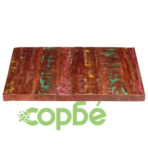 Плот за маса 90x80x2,5 см правоъгълен регенерирано дърво масив ➤ топ цена ➤ sorbe.bg