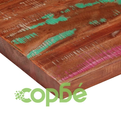 Плот за маса 90x80x2,5 см правоъгълен регенерирано дърво масив ➤ топ цена ➤ sorbe.bg