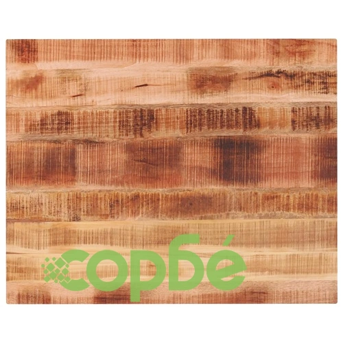 Плот за маса 90x80x2,5 см правоъгълен масивно дърво грубо манго ➤ топ цена ➤ sorbe.bg