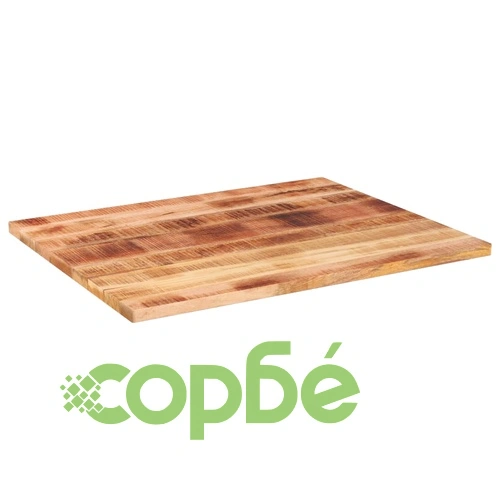 Плот за маса 90x80x2,5 см правоъгълен масивно дърво грубо манго ➤ топ цена ➤ sorbe.bg