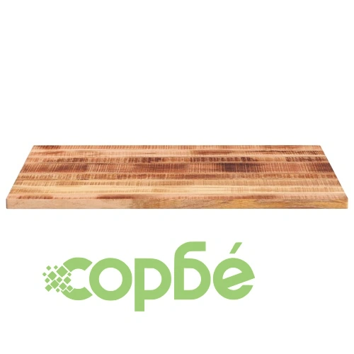 Плот за маса 90x80x2,5 см правоъгълен масивно дърво грубо манго ➤ топ цена ➤ sorbe.bg