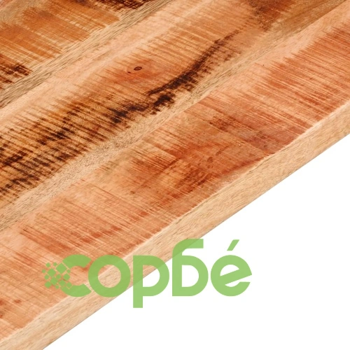 Плот за маса 100x80x2,5см правоъгълен масивно дърво грубо манго ➤ топ цена ➤ sorbe.bg