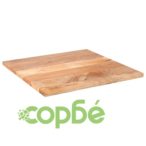 Плот за маса 80x80x2,5 см квадратен манго масив ➤ топ цена ➤ sorbe.bg