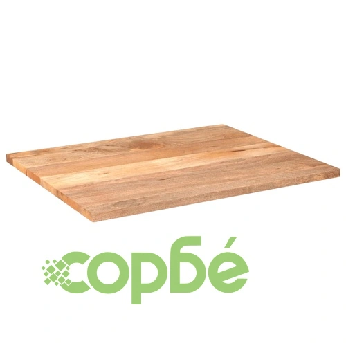 Плот за маса, 100x80x3,8 см, правоъгълен, манго масив ➤ топ цена ➤ sorbe.bg