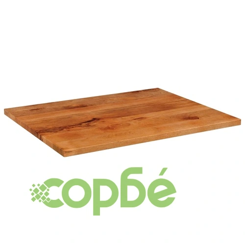 Плот за маса, 90x80x3,8 см, правоъгълен, манго масив ➤ топ цена ➤ sorbe.bg