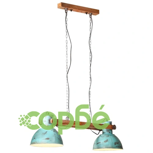 Висяща лампа, 25 W, състарено синьо, 85x28x109 см, E27 ➤ топ цена ➤ sorbe.bg