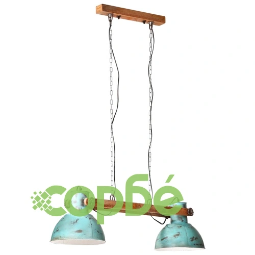 Висяща лампа, 25 W, състарено синьо, 85x28x109 см, E27 ➤ топ цена ➤ sorbe.bg