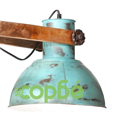 Висяща лампа, 25 W, състарено синьо, 85x28x109 см, E27 ➤ топ цена ➤ sorbe.bg