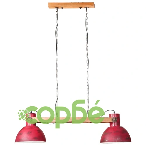 Висяща лампа, 25 W, състарено червено, 85x28x109 см, E27 ➤ топ цена ➤ sorbe.bg