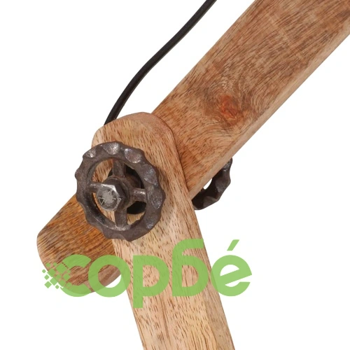 Настолна лампа 25 W състарено червено 23x18x96 см E27 ➤ топ цена ➤ sorbe.bg