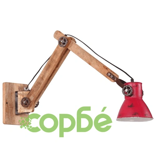 Стенна лампа 25 W състарено червено 96x15x20 см E27 ➤ топ цена ➤ sorbe.bg