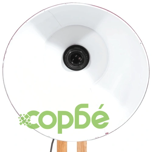 Подова лампа 25 W винтидж състарено червен 33x25x130-150 см E27 ➤ топ цена ➤ sorbe.bg