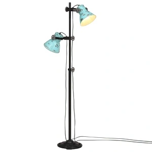 Подова лампа 25 W винтидж състарено синьо 25x25x90/140 см E27