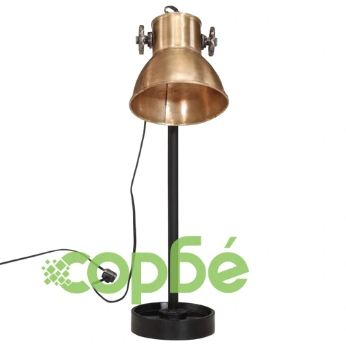 Настолна лампа 25 W, античен месинг, 15x15x55 см, E27 ➤ топ цена ➤ sorbe.bg