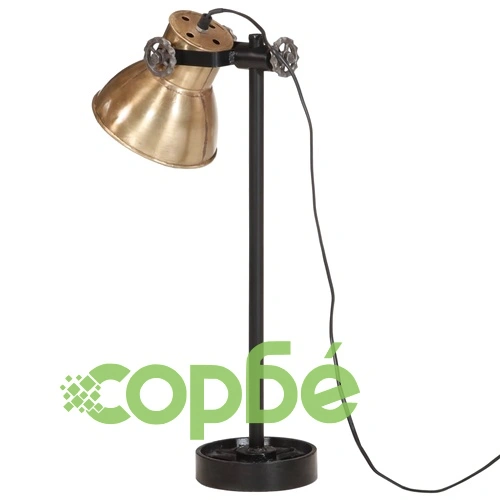 Настолна лампа 25 W, античен месинг, 15x15x55 см, E27 ➤ топ цена ➤ sorbe.bg