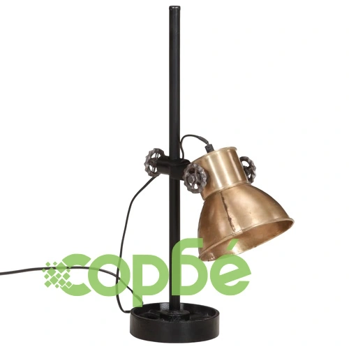 Настолна лампа 25 W, античен месинг, 15x15x55 см, E27 ➤ топ цена ➤ sorbe.bg