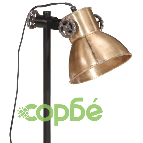 Настолна лампа 25 W, античен месинг, 15x15x55 см, E27 ➤ топ цена ➤ sorbe.bg