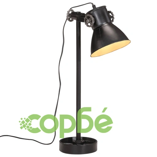 Настолна лампа, 25 W, черна, 15x15x55 см, E27 ➤ топ цена ➤ sorbe.bg