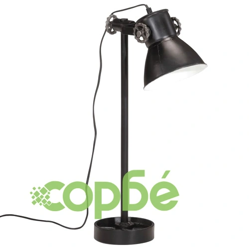 Настолна лампа, 25 W, черна, 15x15x55 см, E27 ➤ топ цена ➤ sorbe.bg