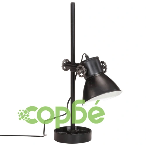 Настолна лампа, 25 W, черна, 15x15x55 см, E27 ➤ топ цена ➤ sorbe.bg