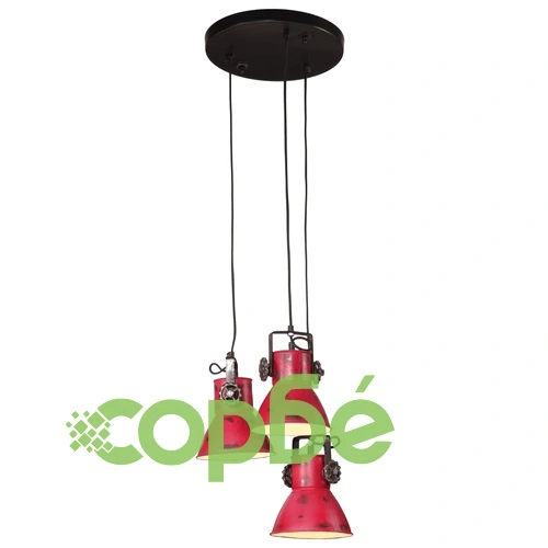 Висяща лампа, 25 W, състарено червено, 30x30x100 см, E27 ➤ топ цена ➤ sorbe.bg
