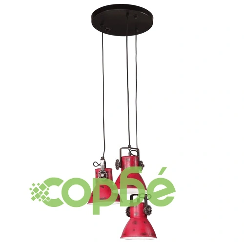 Висяща лампа, 25 W, състарено червено, 30x30x100 см, E27 ➤ топ цена ➤ sorbe.bg