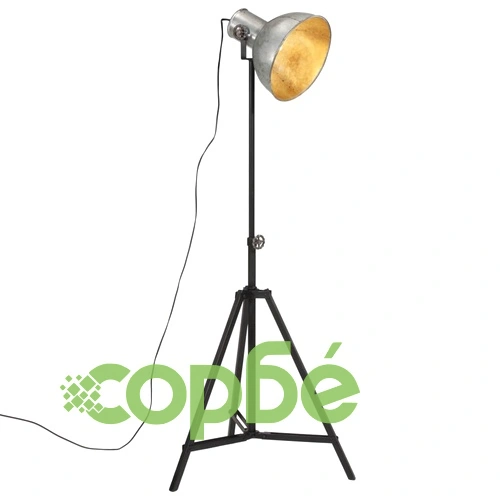 Подова лампа, 25 W, винтидж, сребриста, 61x61x90/150 см, E27 ➤ топ цена ➤ sorbe.bg