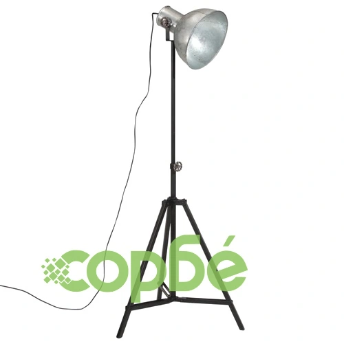 Подова лампа, 25 W, винтидж, сребриста, 61x61x90/150 см, E27 ➤ топ цена ➤ sorbe.bg