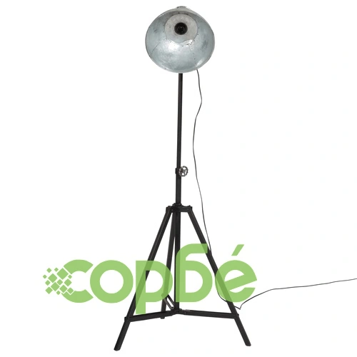 Подова лампа, 25 W, винтидж, сребриста, 61x61x90/150 см, E27 ➤ топ цена ➤ sorbe.bg