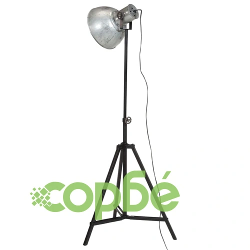 Подова лампа, 25 W, винтидж, сребриста, 61x61x90/150 см, E27 ➤ топ цена ➤ sorbe.bg