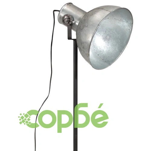Подова лампа, 25 W, винтидж, сребриста, 61x61x90/150 см, E27 ➤ топ цена ➤ sorbe.bg