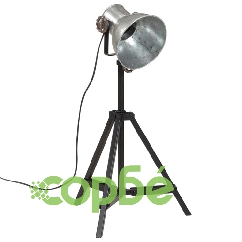 Подова лампа, 25 W, винтидж, сребриста, 35x35x65/95 см, E27 ➤ топ цена ➤ sorbe.bg