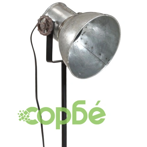 Подова лампа, 25 W, винтидж, сребриста, 35x35x65/95 см, E27 ➤ топ цена ➤ sorbe.bg