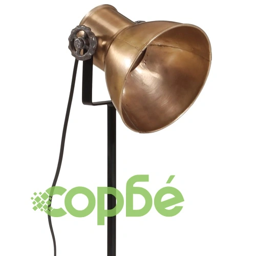 Подова лампа, 25 W, античен месинг, 35x35x65/95 см, E27 ➤ топ цена ➤ sorbe.bg