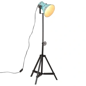 Подова лампа 25 W винтидж състарено синьо 35x35x65/95 см E27