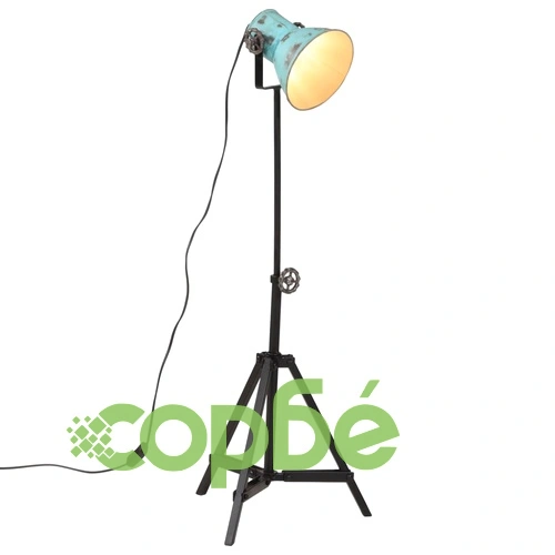 Подова лампа 25 W винтидж състарено синьо 35x35x65/95 см E27 ➤ топ цена ➤ sorbe.bg