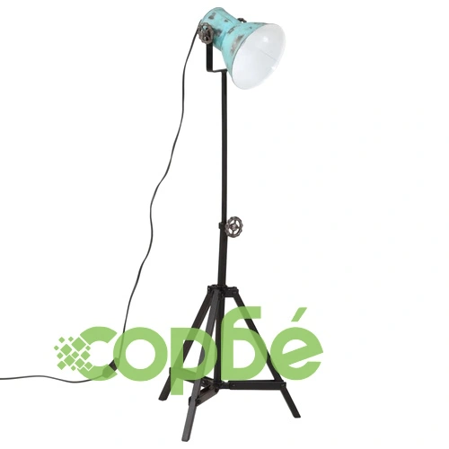 Подова лампа 25 W винтидж състарено синьо 35x35x65/95 см E27 ➤ топ цена ➤ sorbe.bg