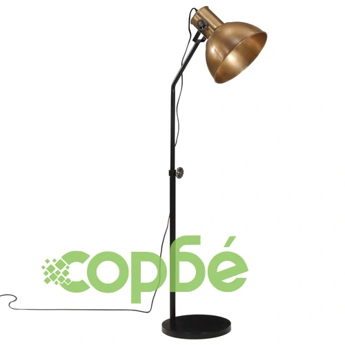 Подова лампа, 25 W, античен месинг, 30x30x90-150 см, E27 ➤ топ цена ➤ sorbe.bg