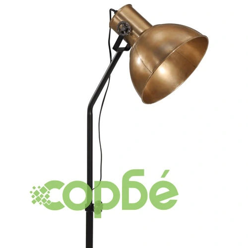 Подова лампа, 25 W, античен месинг, 30x30x90-150 см, E27 ➤ топ цена ➤ sorbe.bg
