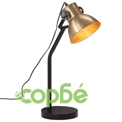 Настолна лампа 25 W, античен месинг, 17x17x60 см, E27 ➤ топ цена ➤ sorbe.bg