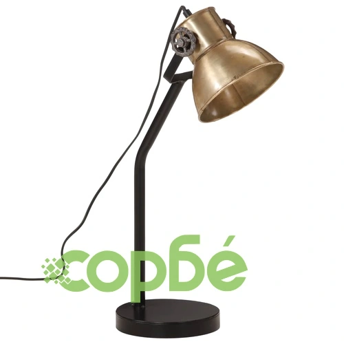 Настолна лампа 25 W, античен месинг, 17x17x60 см, E27 ➤ топ цена ➤ sorbe.bg