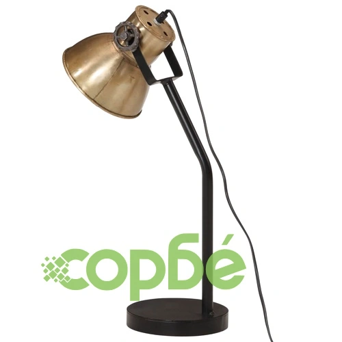 Настолна лампа 25 W, античен месинг, 17x17x60 см, E27 ➤ топ цена ➤ sorbe.bg
