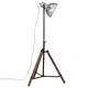 Подова лампа, 25 W, винтидж, сребриста, 75x75x90-150 см, E27