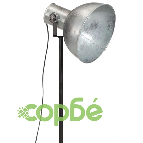 Подова лампа, 25 W, винтидж, сребриста, 75x75x90-150 см, E27 ➤ топ цена ➤ sorbe.bg