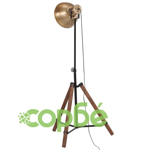 Подова лампа, 25 W, античен месинг, 75x75x90-150 см, E27 ➤ топ цена ➤ sorbe.bg