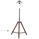 Подова лампа, 25 W, черна, 75x75x90-150 см, E27