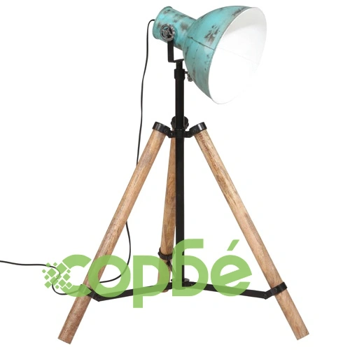 Подова лампа 25 W винтидж състарено синьо 75x75x90-150 см E27 ➤ топ цена ➤ sorbe.bg